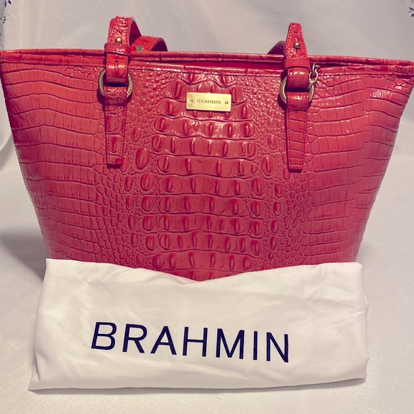 Vintage EUC Melbourne collection Brahmin satchel 12 x 10 x 6 1/2 - Picture 1 of 11